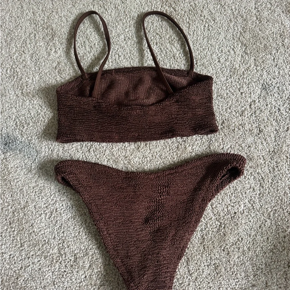 Brown Hunza G One Size Bikini (Gigi) - Picture 3 of 4